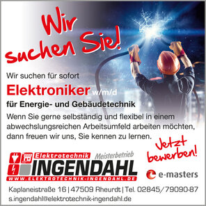 Elektroniker (m/w/d) Energie- und Gebäudetechnik